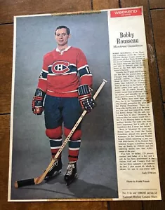 1966 revista de fin de semana Bobby Rousseau Montreal canadienses - Imagen 1 de 1