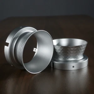 1 Pair New Matte Aluminum Sliver Diamond Cups For REVOX AKAI NAB Hub Adapters - Picture 1 of 4