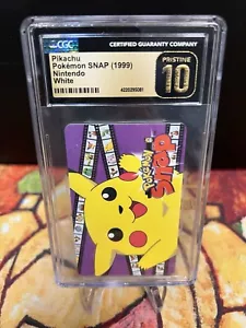 Pokemon Snap (1999) Nintendo White Set Pristine 10 Pikachu - Picture 1 of 2