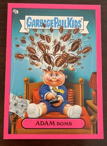 2011 Topps Garbage Pail Kids Flashback Series 2 Mania Pink Adam Bomb #7 - Picture 1 of 2