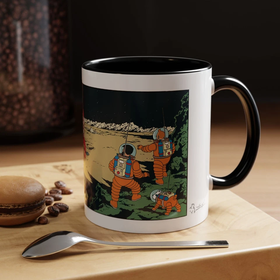 Tin-tin: Explorers on The Moon 11oz mug — 第 1/1 张图片