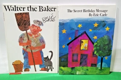 The Secret Birthday Message HC + Walter The Baker PB - Lot of 2 Eric Carle Books - Image 1 of 3