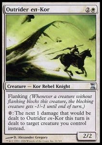MTG magic cards 1x Outrider en-Kor Time Spiral Light Play, English - Picture 1 of 1