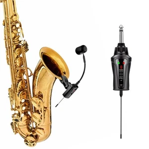 UHF Wireless Saxophone Microphone System Wireless Transmitter and Receiver Cl... - Picture 1 of 7