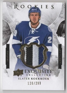 2015-16 Exquisite Collection Rookie Patch #R-SK Slater Koekkoek 120/299 - Picture 1 of 1