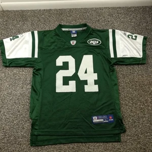 Darrelle Revis New York Jets Jersey Reebok On Field Green Youth Boys Large - Picture 1 of 10