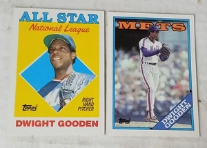 1988 Topps Dwight Gooden 2 Card Lot - Picture 1 of 2