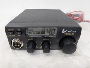 Cobra 19 Ultra III CB Radio Mobile 40 canali unità compatta cavo di alimentazione - Foto 1 di 4