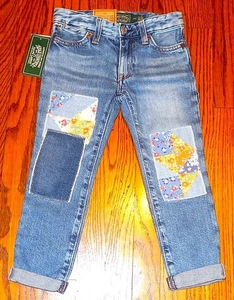 POLO RALPH LAUREN AUTHENTIC TODDLERS GIRLS BRAND NEW ORIGINAL JEANS Size 4, NWT - Picture 1 of 7
