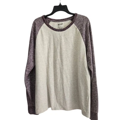 Camiseta de punto Arizona Jean Company para hombre manga larga granate y crema talla XL Foto 1 de 4