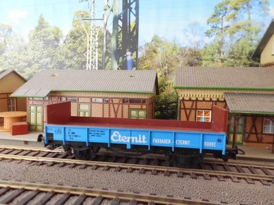 Niederbordwagen "ETERNIT"    ...  LILIPUT  HO  ...  Epoche 3 ,  OVP - Bild 1 von 3