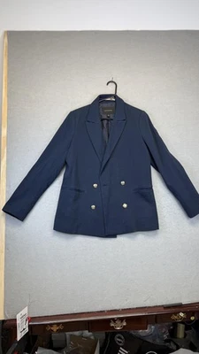 Banana Republic Blazer Womens 8 Double Breasted Gold Button Jacket Office - Image 1 of 4