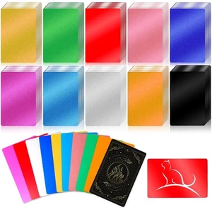 1000 Pcs Metal Business Card Blanks Bulk Aluminum Sheet Business Card 3.38 x ... - Picture 1 of 7