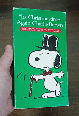 VHS Charlie Brown Christmas Used Good It's Christmastime Again 1992 Shell - Image 1 of 4