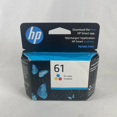 HP 61 Tri-Color Printer Ink Cartridge Genuine Original New Sealed Exp 05/2026 - Image 1 of 4