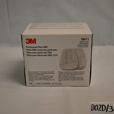 3M N95 Particulate Filter, 5N11 Standard Size - 10 Filters - Image 1 of 4