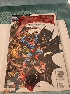 SUPERMAN & BATMAN VAMPIRES & WEREWOLVES DC COMIC SIGNED 3 Of 6 - Picture 1 of 9
