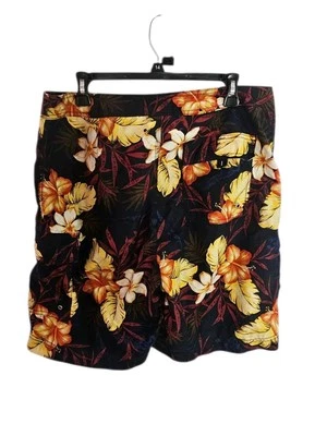 Pantalones cortos de natación vintage Banana Republic talla 34 de algodón con estampado floral Y2K Foto 1 de 4