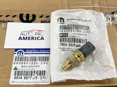 2008-2026 Engine Coolant Temp Sensor DODGE CHRYSLER JEEP RAM MOPAR 5149077AB OEM - Image 1 of 4
