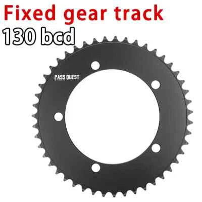130 Bcd 5 Arms Fixed Gear Road Bike Chainring Crankset Single Star Track Plate - Image 1 of 4