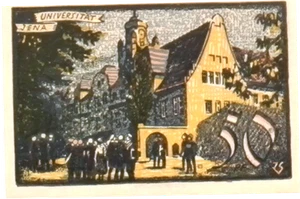 Billete/billete de 50 Pnennig de Alemania 1921 JENA  - Imagen 1 de 2