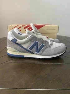 Zapatillas New Balance 996 Hechas en EE. UU. Talla 10 Hombre Gris Azul U996TE - Imagen 1 de 10