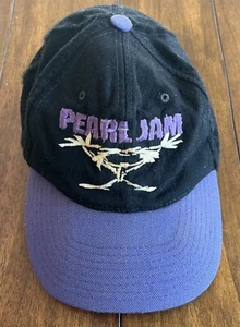 De colección Raro Original PEARL JAM Stickman Gorra de Béisbol Gorra 2 Tonos Snapback Años 90 USADO - Imagen 1 de 9