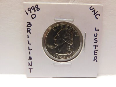 1998 D UNCIRCULATED  WASHINGTON QUARTER - Image 1 of 2