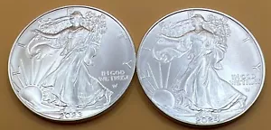2022, 2023 & 2024 American Silver Eagle BU .999 Fine In Capsule To Protect It - Picture 1 of 7