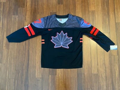 New BLACK NIKE Team CANADA Hockey Lrg Jersey Connor McDavid 2022 Bejing Olympics - Image 1 of 4