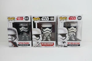 Set of 3 Funko Pop Star Wars First Order Executioner Stormtrooper Captain Phasma - Imagen 1 de 9