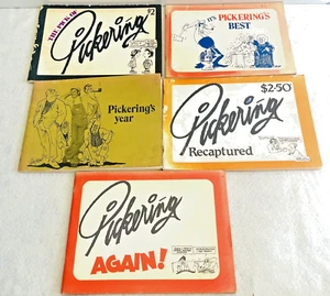 5 x Vintage Larry Pickering Comics, It's Pickering's Best Paperback.. - Picture 1 of 17