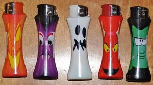 5 PC HALLOWEEN Lighter / HALLOWEEN Curve Lighters/Electronic Refillable Lighter - Picture 1 of 2
