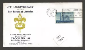 1957 US Boy Scout National Jamboree Valley Forge Troop 109 Vicksburg - Picture 1 of 1