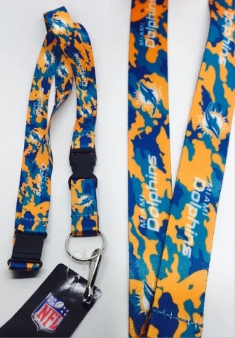 NFL Miami Dolphins Keychain Lanyard (Camo Color) Cover