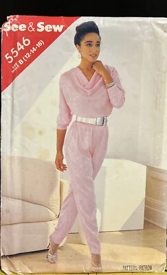 See & sew pattern 5546 women's top & pant sizes 12-16 uncut - Image 1 of 2
