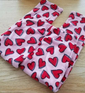 IS Apparel Hearts PJ Sleep Lounge Pajama Pant Super Soft Valentine M 28x30 - Picture 1 of 9