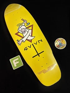 SUPER RARE Natas Kaupas Designarium Yellow 101 Pig Shaped Skateboard Deck - Picture 1 of 6