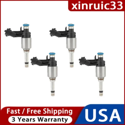 4x Inyectores de combustible para Hyundai Veloster 1.6L L4 2012 2013 2014 2015 2016 2017 Foto 1 de 4