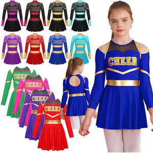 UK Girls Cheerleading Uniform Dress Cheer Leader Cosplay Outfits Dress up Party - Picture 1 of 137