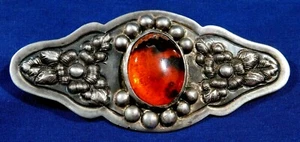 MEXICO VIGUERAS STERLING OPAL HANDMADE Vintage PIN Estate - Picture 1 of 3