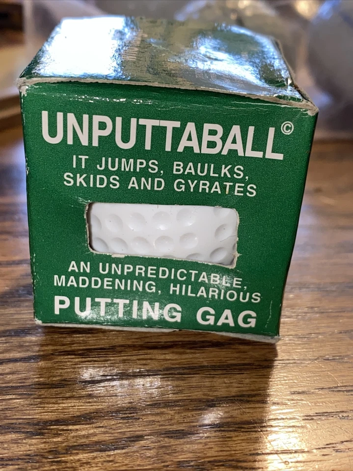 1 NOVA BOLA DE GOLFE UNPUTTABLE MORDAÇA DE GOLFE INCAPAZ DE COLOCAR OU ROLAR EM LINHA RETA - Imagem 1 de 1