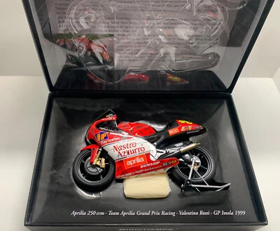 MINICHAMPS 1/12 VALENTINO ROSSI 1999 APRILIA RS 250 GP IMOLA DIECAST MODELLINO - Immagine 1 di 3