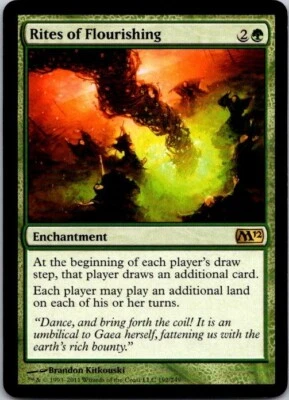 Magic the Gathering MTG Rites of Flourishing Magic 2012 M12 NM ref.M038 - Image 1 of 3