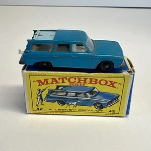 Vintage Matchbox Lesney England Studebaker Station Wagon #42 in Box No Figures - Picture 1 of 17