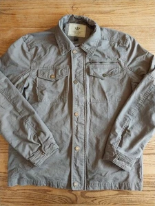 WenVen Durable Canvas Work Chore Military Medium Weight Jacket Gray Mens Sz L - Picture 1 of 7