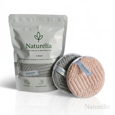 Waschbare Abschminkpads wiederverwendbar 2 Stück – nachhaltige Make-up Entferner - Bild 1 von 4