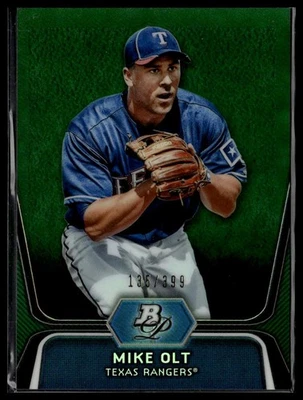 2012 Bowman Platinum #BPP30 Mike Olt Prospects Green Refractors #/399 - Image 1 of 2