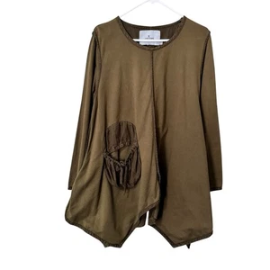 Cheyenne Tunic Pullover Pocket Long Sleeve Womens Size XL 100% Cotton Oversized - Picture 1 of 11