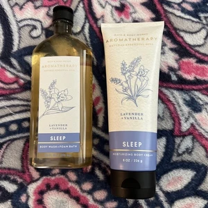 Aromatherapie SCHLAF LAVENDEL + VANILLE Waschen, Creme BAD KÖRPERWERKE - SPAREN SIE $20,49 - Bild 1 von 2